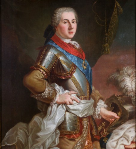 Portrait de Louis de France - Attribué à Louis Michel Van Loo (1707 - 1771) - Tableaux et dessins Style Louis XV