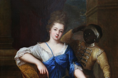XVIIIe siècle - Attribué à Alexis Simon Belle (1674-173) - Louise Hippolyte Grimaldi
