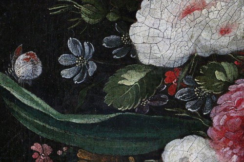 Louis XIII - Andries Daniels (1580 – 1640) et atelier - Riche bouquet de fleurs dans un vase