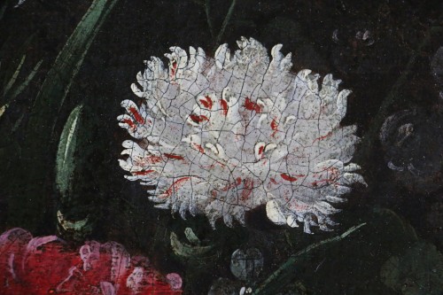 Antiquités - Andries Daniels (1580 – 1640) et atelier - Riche bouquet de fleurs dans un vase