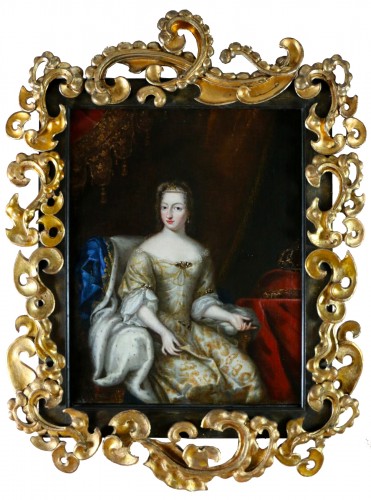 Portrait de la reine de Suède Hedvig Eleonor, attribué à David Klöcker Ehrenstrahl (1629-1698) 