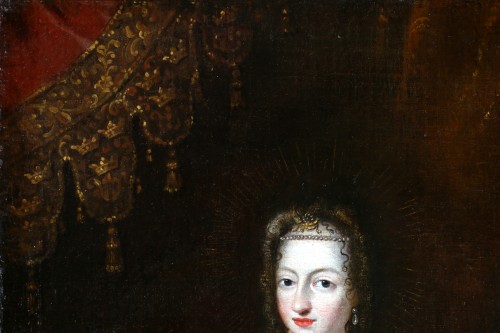 Portrait de la reine de Suède Hedvig Eleonor, attribué à David Klöcker Ehrenstrahl (1629-1698)  - Galerie PhC