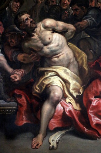 XVIIe siècle - Simon De Vos (anvers 1603 – 1676)  - L'arrestation de Samson