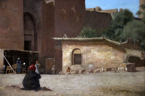 Scène animée devant une forteresse - Henri Regnault (1843-1871) - Galerie PhC