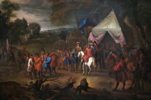 Tableaux et dessins Tableaux XVIe siècle - Jean Baptiste Martin des batailles (1659, 1735) - L'armée de Louis XIV en campement