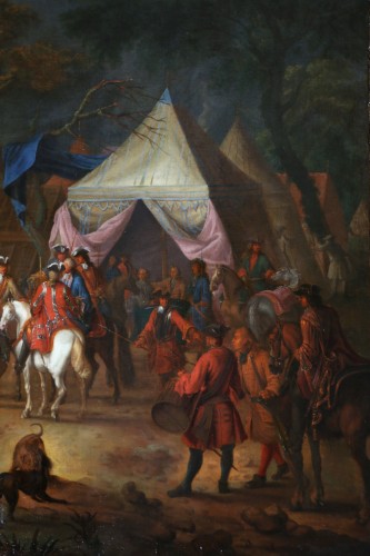 Jean Baptiste Martin des batailles (1659, 1735) - L'armée de Louis XIV en campement - Galerie PhC