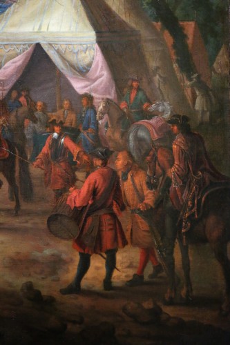 XVIIe siècle - Jean Baptiste Martin des batailles (1659, 1735) - L'armée de Louis XIV en campement