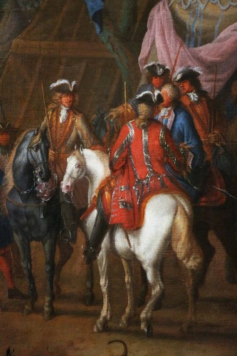 Jean Baptiste Martin des batailles (1659, 1735) - L'armée de Louis XIV en campement - Louis XIV
