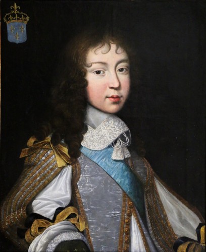Portrait de Louis XIV, enfant - Attribué à Louis Ferdinand II Elle (1612 - 1689) - Tableaux et dessins Style Louis XIV