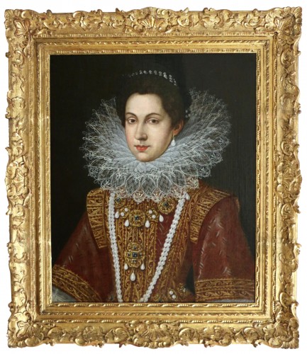 Portrait d'Anne d'Autriche (1601 -1666), Reine de France d'après Frans Pourbus