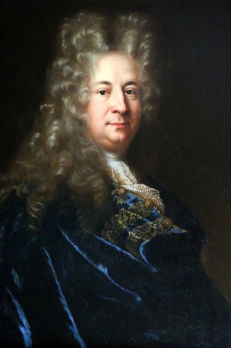 Portrait présumé de Marin Marais, compositeur - Ecole française de la fin du XVIIè siècle attribuée à Andre Bouys (1656  - 1740) - Galerie PhC