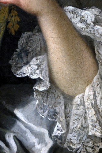 Antiquités - Portrait d'une dame de qualité - attribué à Louis Tocqué (1696-1772). 