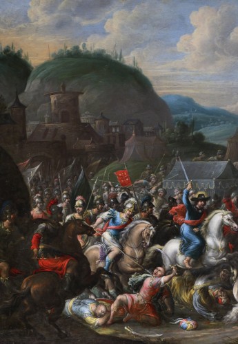 Gérard Hoet (1648 - 1733) attribué - La bataille de Clavijo - Louis XIV