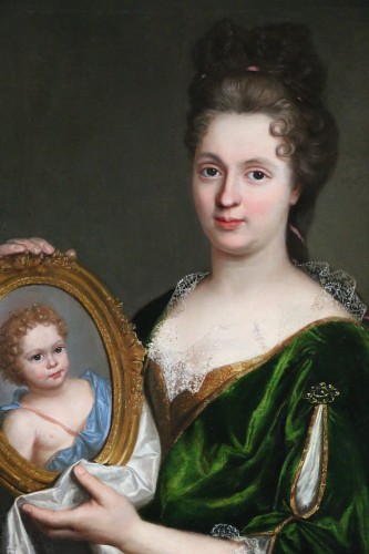Portrait de Françoise Marie de Bourbon - Attribué à François de Troy (164 - 1730) - Galerie PhC