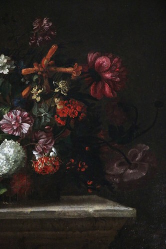 Louis XIV - Bouquet de fleurs sur un entablement - Jean Baptiste Monnoyer (1636 - 1699)