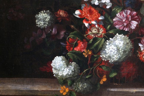 Antiquités - Bouquet de fleurs sur un entablement - Jean Baptiste Monnoyer (1636 - 1699)