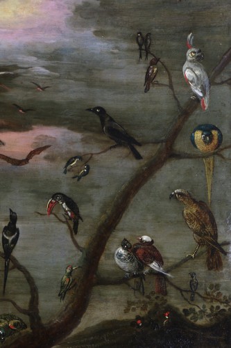 XVIIe siècle - Allégorie de l'air - Attribué à Jan Brueghel II le jeune (1601-1678)