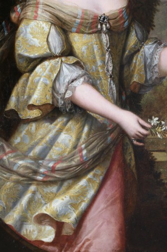 Grand portrait d'une jeune dame de qualité - Attribué à Justus van Egmont (1601 - 1674) - Galerie PhC