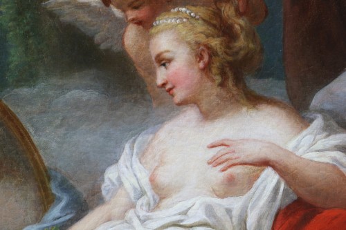 XVIIIe siècle - Le repos de Vénus -  Attribué à Charles Michel Ange CHALLES (1718 - 1778)
