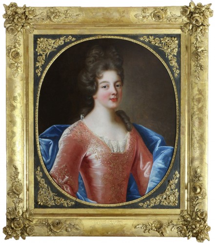 François de Troy (1645 - 1730) et atelier - Portrait d’une jeune dame de qualité
