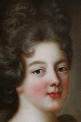 Tableaux et dessins Tableaux XVIIe siècle - François de Troy (1645 - 1730) et atelier - Portrait d’une jeune dame de qualité