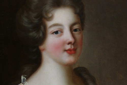 XVIIe siècle - François de Troy (1645 - 1730) et atelier - Portrait d’une jeune dame de qualité