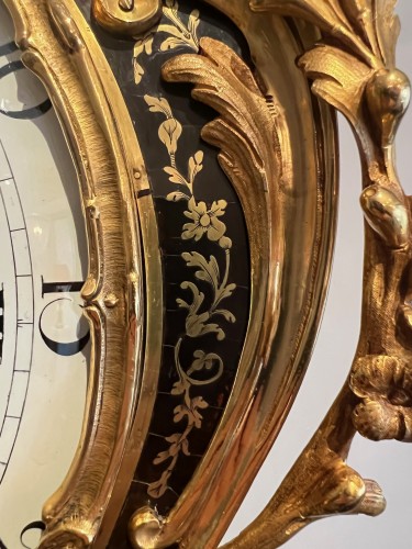 Horlogerie Cartel - Lieutaud, Cartel Louis XV à petite sonnerie en marqueterie Boulle