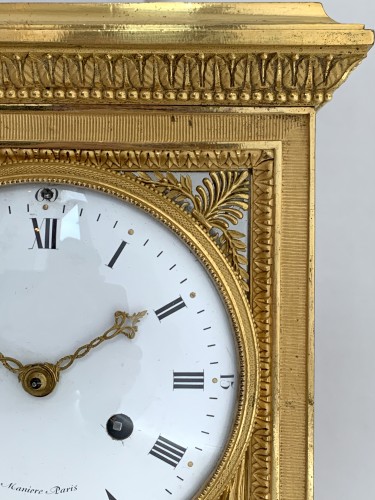 Horlogerie Pendule - Manière,Merlet  et Thomire - Pendule régulateur en bonze doré vers 1795-1805