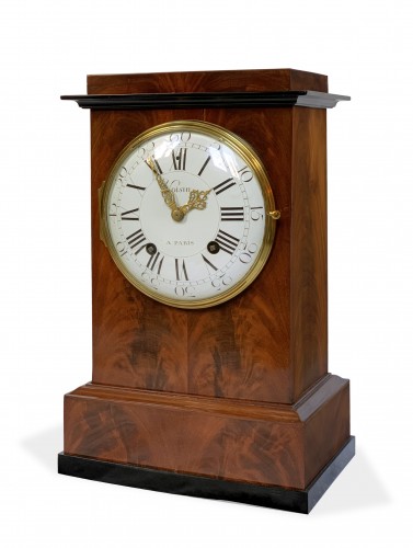 Jean-Antoine Voisin - Grande pendule borne en acajou - Horlogerie Style 