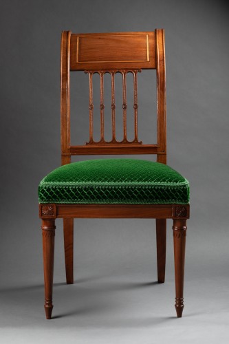 Sièges Chaise - Georges Jacob - Paire de chaises à l'étrusque en acajou vers 1790