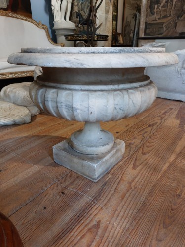 Paire de vasques en marbre, Italie 19e siècle - Galerie PLA