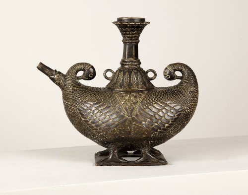 Gourde de pèlerin en bronze 19e siècle - Art sacré, objets religieux Style 