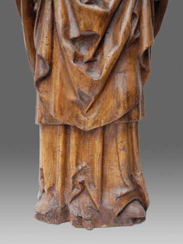 Sculpture Sculpture en Bois - Pontife, Nord de la France XVIe Siècle