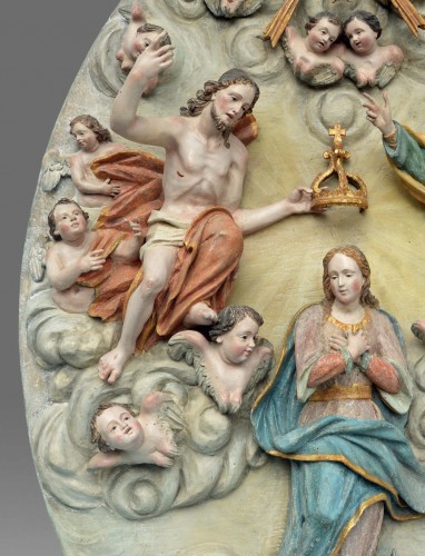 Couronnement de la Vierge Marie - Sculpture Style 