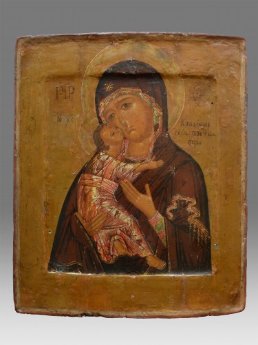 Icône Vladimirskaja - Art sacré, objets religieux Style Renaissance