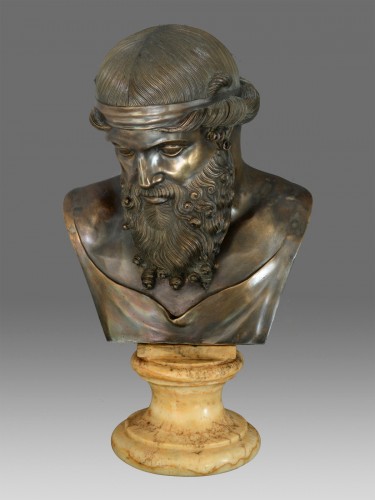 Sculpture Sculpture en Bronze - Buste en bronze de Dionysos / Platon vers 1880