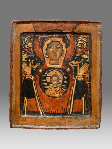 Art sacré, objets religieux  - Icône Vierge de Signe vers 1650-80