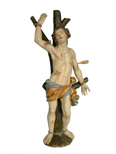Saint Sebastien Sculpture Baroque vers 1730