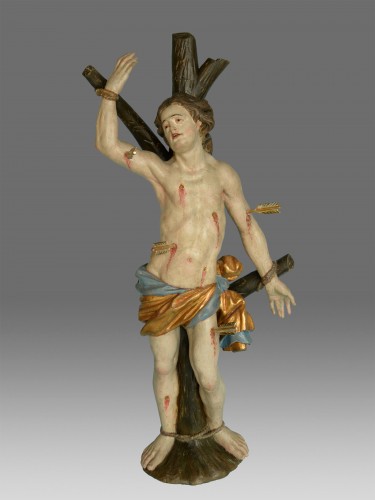 Saint Sebastien Sculpture Baroque vers 1730 - Sculpture Style Louis XV