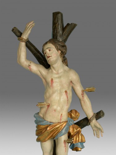 Saint Sebastien Sculpture Baroque vers 1730 - Galerie Puch