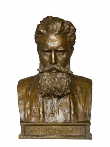 Buste de W. C. Röntgen signe Reinhold Felderhoff Berlin
