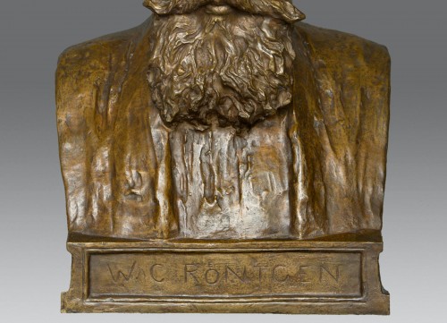 XXe siècle - Buste de W. C. Röntgen signe Reinhold Felderhoff Berlin