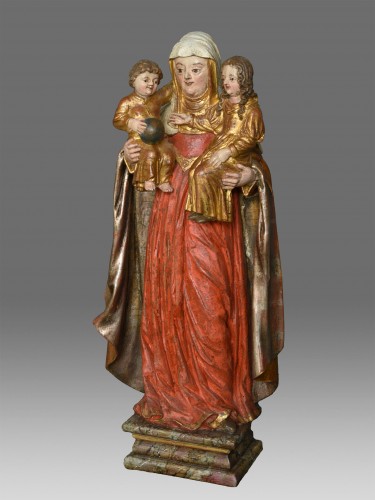 Vierge a l'enfant avec Sainte Anne vers 1680 - Galerie Puch