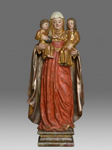 XVIIe siècle - Vierge a l'enfant avec Sainte Anne vers 1680