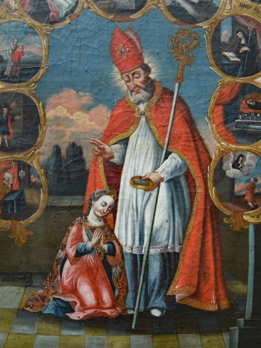 Tableau de Saint Odilia de l'Alsace - Tableaux et dessins Style Louis XVI