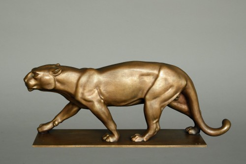 Art Déco - Panthère en bronze - Rudolf Pauschinger (1882-1957)