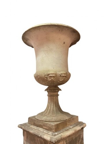 Antiquités - Suite de quatre grands vases en marbre  fin 18e siècle