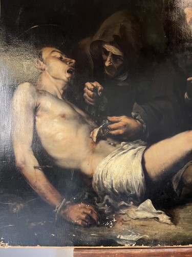 Antiquités - Saint Sébastien Martyr d'aprés l'oeuvre de Théodule Ribot