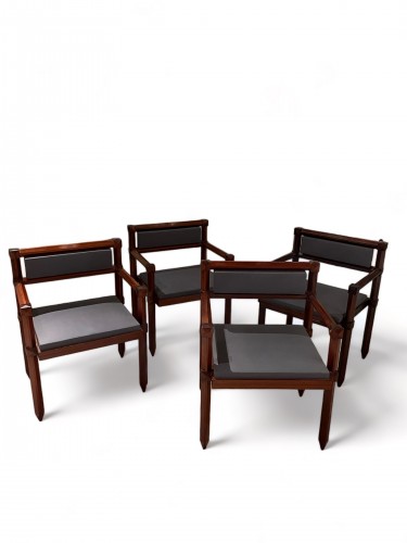 Suite de quatre fauteuils par Rougemont - Sièges Style Art Déco