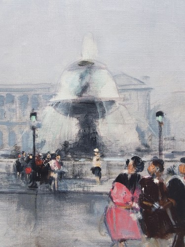 Tableaux et dessins  - Place de la Concorde - Jules René HERVE ( 1891-1987)